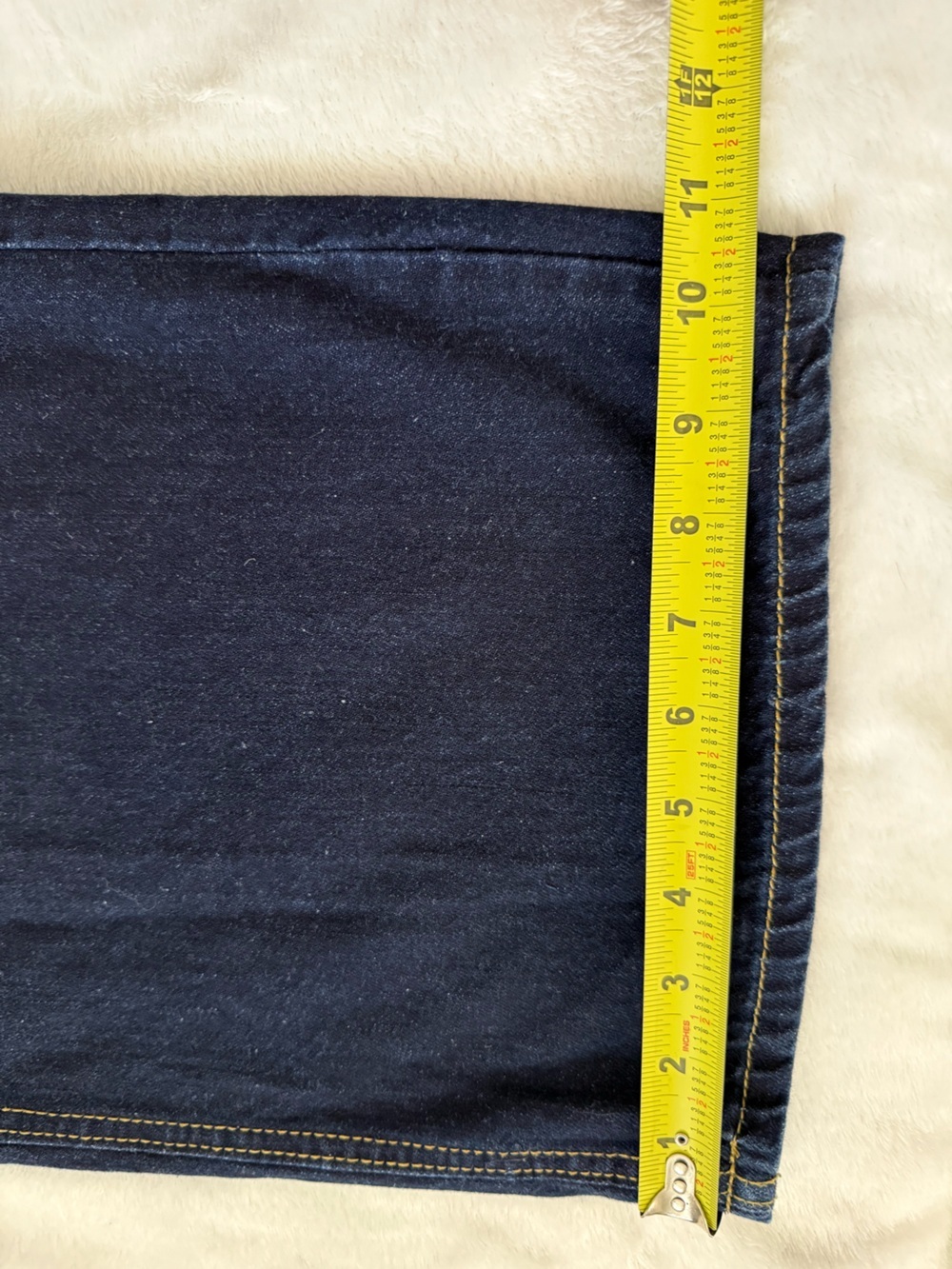 Beaularés Beau Wide Leg Jeans High Rise Dark Wash Culotte Denim Size S - Picture 10 of 12